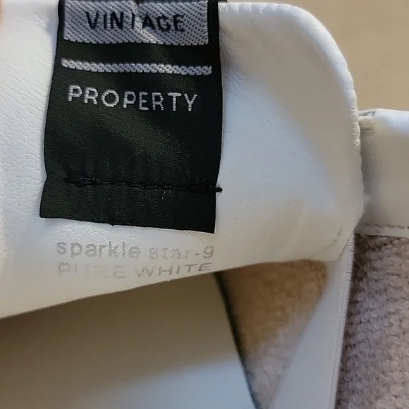 Vintage Havana Silver Sparkle Star Pure White Sneakers VH LMTD 0991 Size 9 NWOT - Picture 8 of 12